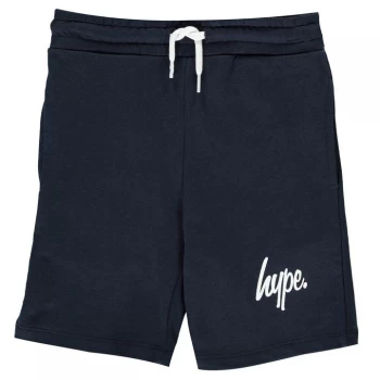 Hype Script Shorts - Navy/White