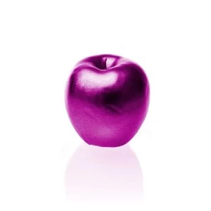 Pink Metallic Apple Candle