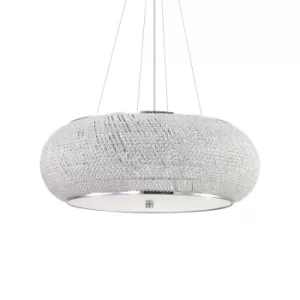 Pasha' 14 Light Ceiling Pendant Chrome