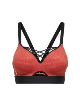 ONLY Mesh Sports Bra Women Red