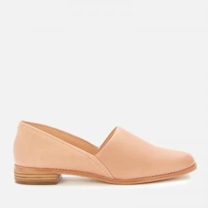 Clarks Womens Pure Easy Leather Flats - Light Pink - UK 7