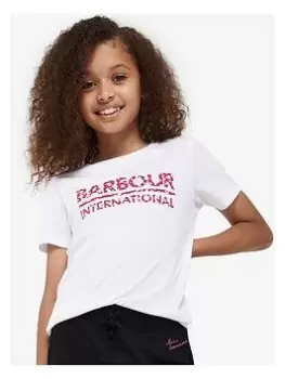 Barbour International Girls Valtteri T-Shirt - White