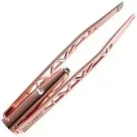 La-tweez Tweezers ECO ROSE GOLD Ultra Bright LED Tweezer with Diamond Dust Tip Technology