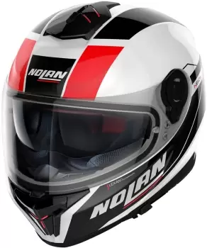 Nolan N80-8 Mandrake N-Com Helmet, black-white-red Size M black-white-red, Size M