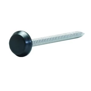 Wickes PVCu Black Soffit Fixings Pins 30mm Pack 100