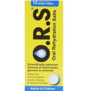 Oral Rehydration Salts Lemon flavour 12 Soluble Tablets