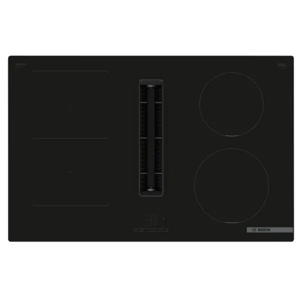 Bosch PVS811B16E Series 4 80cm 4 Zone Venting Induction Hob with Combi Zone - Black