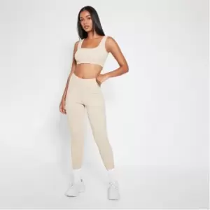 I Saw It First Rib High Waist Legging - Brown