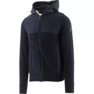 Tommy Hilfiger Navy Logo Patch Zip-Thru Hoodie