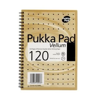 Pukka Pad Notebook Wirebound Perforated Ruled 120pp 80gsm A5 Vellum Ref VJM/2 Pack 3