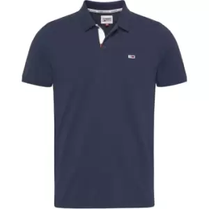 Tommy Hilfiger Slim Placket Polo - Blue