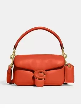 Coach Pillow Tabby 18 Leather Shoulder Bag - Sun Orange