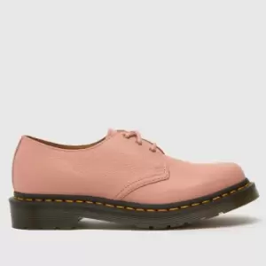 Dr Martens Peach 1461 3 Eye Flat Shoes