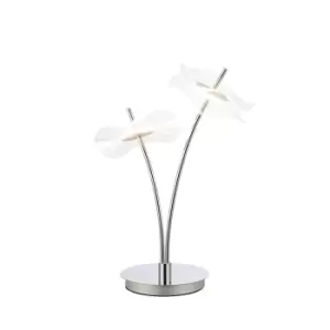 Amsterdam Table Lamp, 2 Light 6W LED, 4000K, 920lm, Polished Chrome