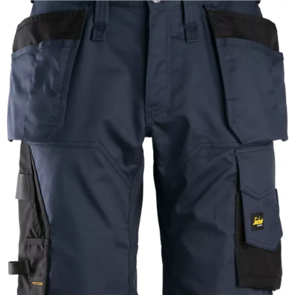 Snickers AllroundWork Stretch Loose Fit Work Shorts Holster Pockets - Navy/Black - 52