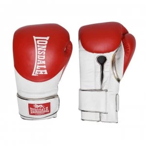 Lonsdale L60 Hook and Loop Training Gloves Unisex Adults - Red/Gold