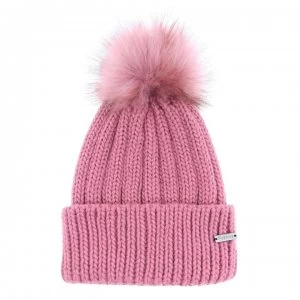 Firetrap Cable Knit Hat Ladies - Pink