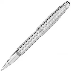 Mont Blanc Meisterstuck Geometry Solitaire LeGrand Platinum Rollerball