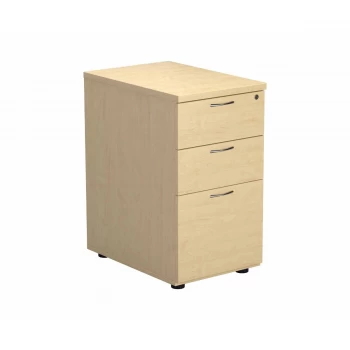 Desk High 3 Drawer Pedestal - 600 Deep - Maple