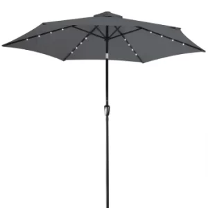 LED Solar Parasol Florida Anthracite 300cm