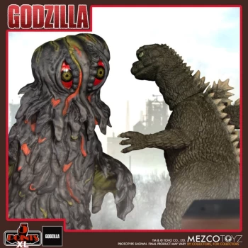 Mezco Godzilla 5 Points XL Figure Boxed Set - Godzilla Vs. Hedorah