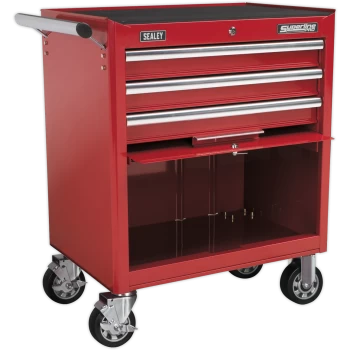 Sealey Superline Pro 3 Drawer Heavy Duty Roller Cabinet Red