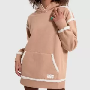 UGG Joanne Bonded Fleece Hoodie In Beige