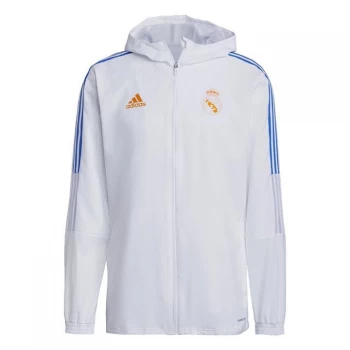 adidas Real Madrid Tiro Presentation Track Top Mens - White