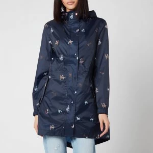 Joules Womens Golightly Packable Jacket - Navy Dog - UK 10