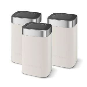 Morphy Richards Accents Set of 3 Storage Canisters - Sand