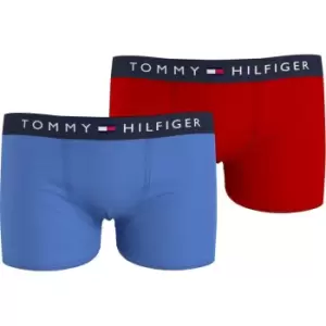 Tommy Hilfiger Tommy 2 Pack Logo Boxer Shorts - Blue