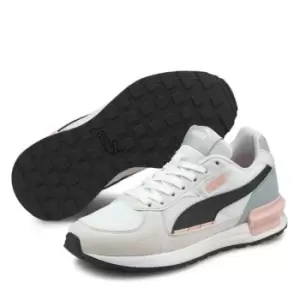 Puma Graviton Junior Girls Trainers - White