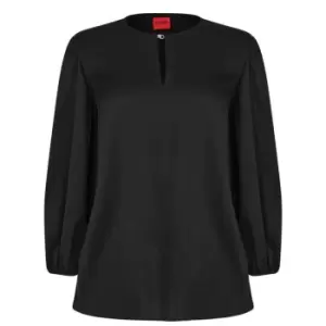 Hugo Celinas1 Silk Top - Black