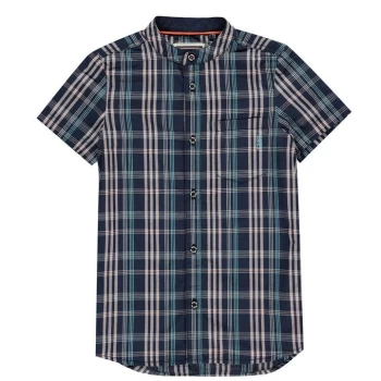 SoulCal Short Sleeve Shirt Junior Boys - Pink Check