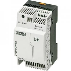 Phoenix Contact STEP-PS/1AC/24DC/1.75 Rail mounted PSU (DIN) 24 V DC 1.9 A 42 W 1 x