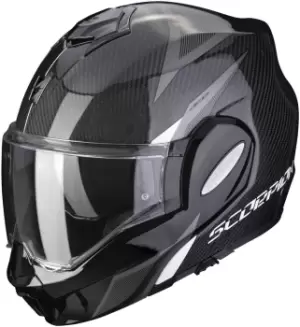 Scorpion EXO-Tech Carbon Top Helmet, black-white, Size XL, black-white, Size XL