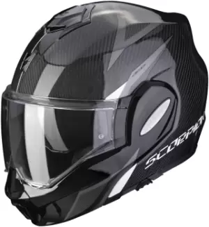 Scorpion EXO-Tech Carbon Top Helmet, black-white Size M black-white, Size M