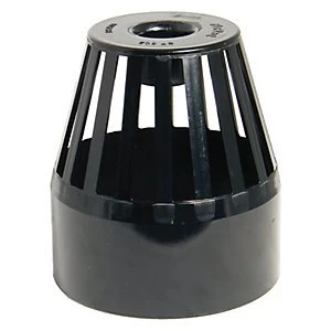 FloPlast SP302B Soil Pipe Vent Terminal - Black 110mm