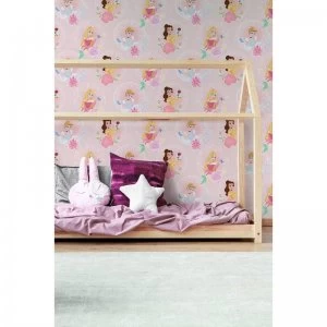 Disney Princess Pastel Pink Wallpaper