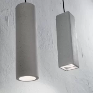 Oak 1 Light Ceiling Pendant Light Grey