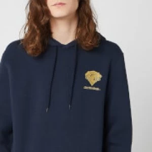 Harry Potter Gryffindor Unisex Embroidered Hoodie - Navy - L