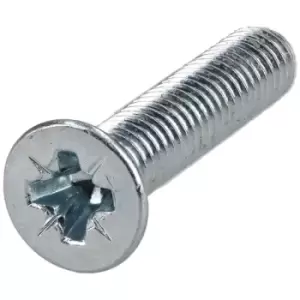 R-TECH 337077 Pozi Countersunk Machine Screws BZP M4 20mm - Pack O...