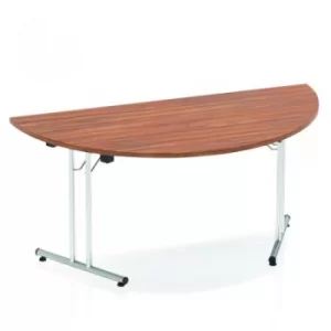 Impulse Folding Semicircle Table 1600 Walnut