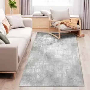 HOMCOM Modeern Abstract Grey Area Rug 230 X 160Cm