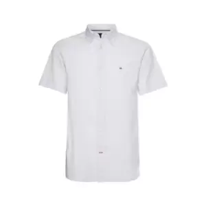 Tommy Hilfiger Short Sleeve Poplin Shirt - Blue