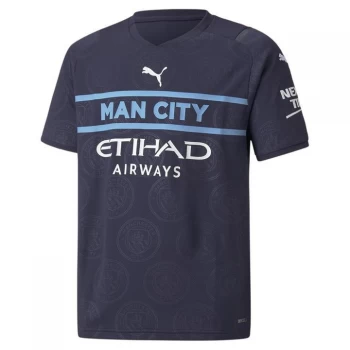 Puma Manchester City Third Shirt 2021 2022 Junior - Navy/White