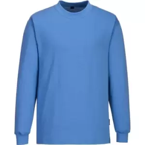 Portwest Anti Static ESD Long Sleeve T Shirt Blue 2XL