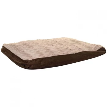 Waggy Tails Deluxe Sherpa Pet Bed - Multi