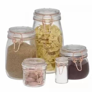 Copper Effect Wire Jar 60ml Transparent