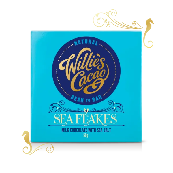 Willies Sea Flakes 44 Milk Chocolate With Sea Salt - 50g - 86110